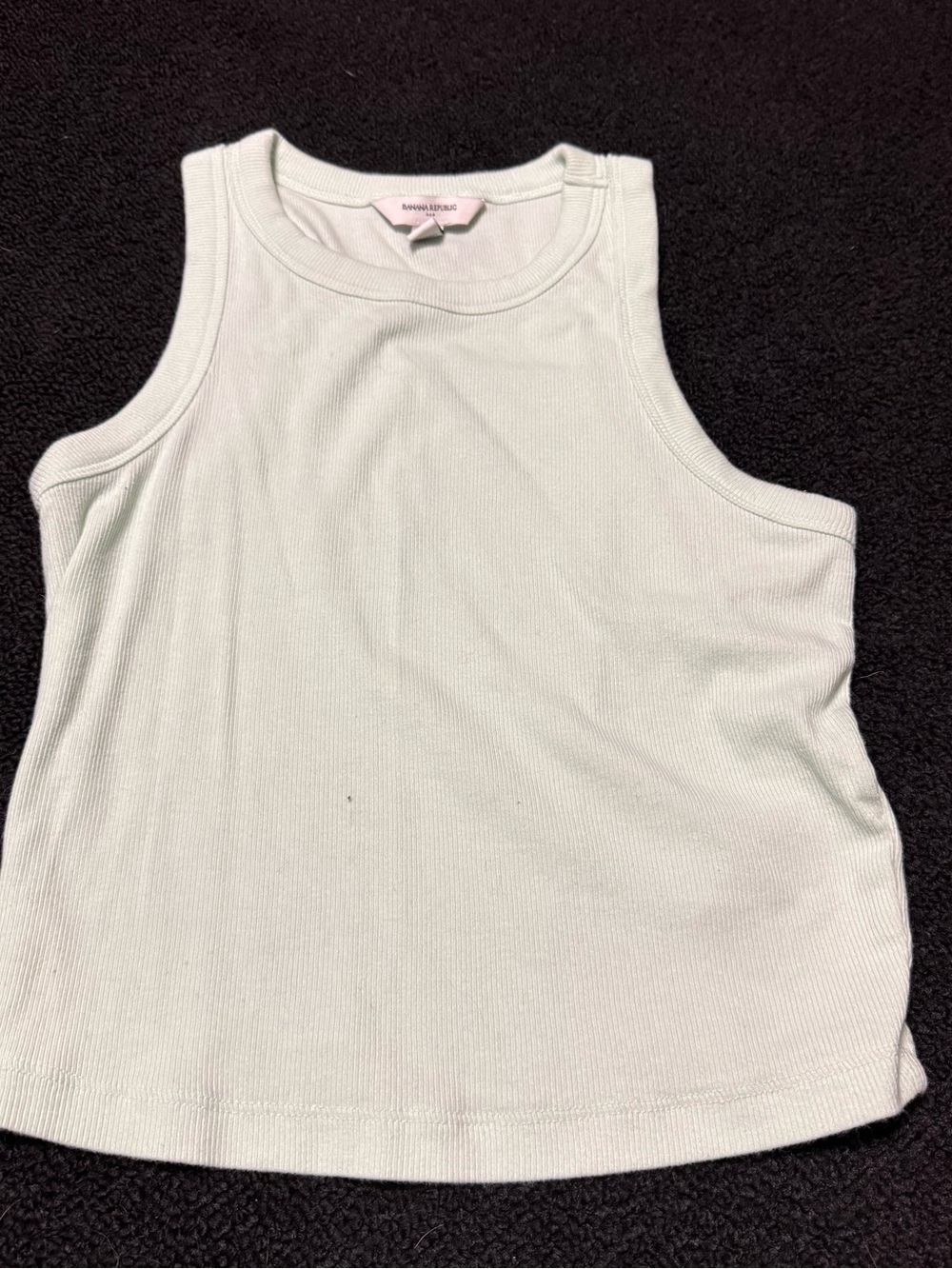 Banana Republic Factory Light Mint Ribbed Tank Top